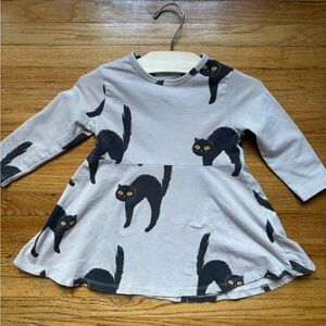Mini Rodini Black Cat Long Sleeve Dress
